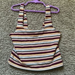 Aeropostale striped cropped tank top